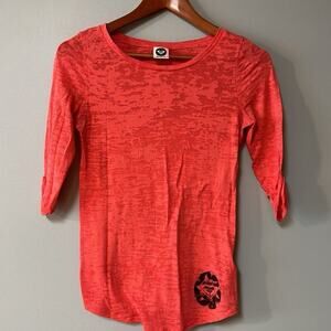 Womens Size XS Roxy Red Shirt 50% cotton, 50% polyester  Great condition